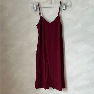 Maje mini slip dress burgundy red purple size small nightie pyjamas
